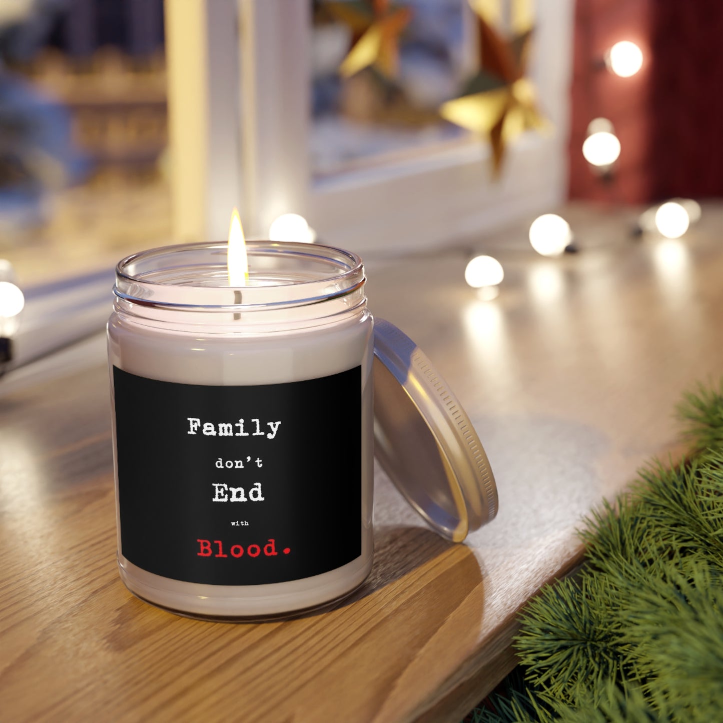 Supernatural "Family Doesn't End With Blood" Scented Candles, 9oz