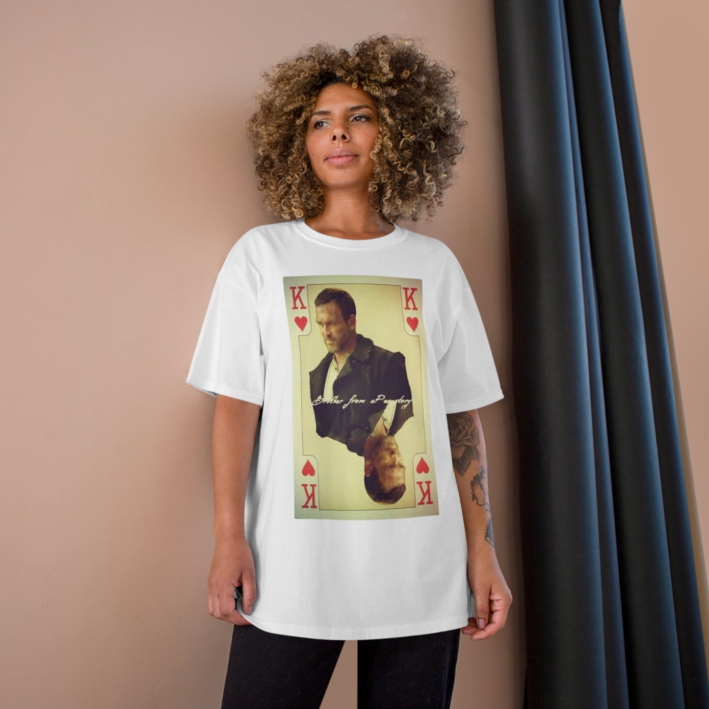 Supernatural Benny Playing Card, Champion T-Shirt