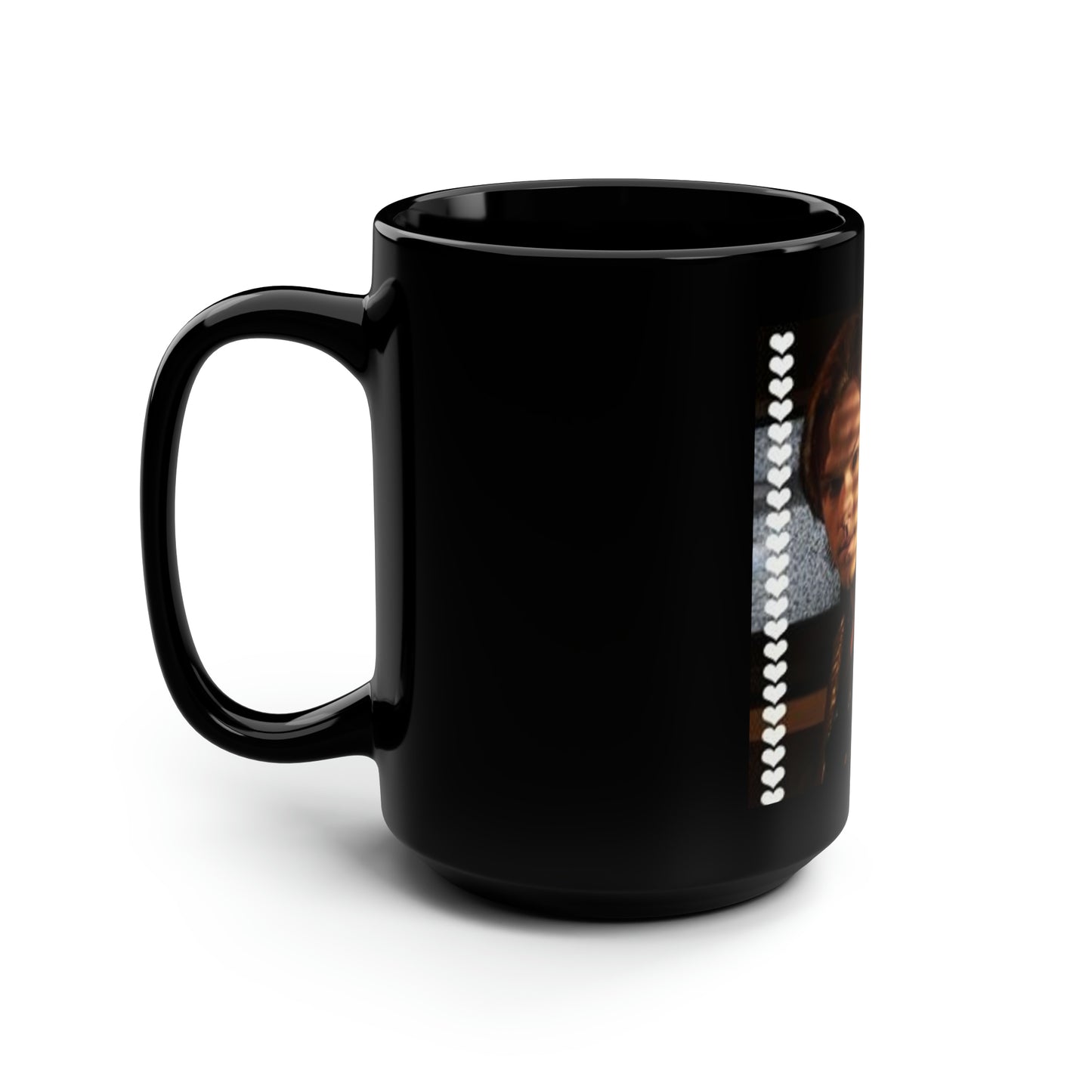 Supernatural Sam Valentine, Black Mug, 15oz