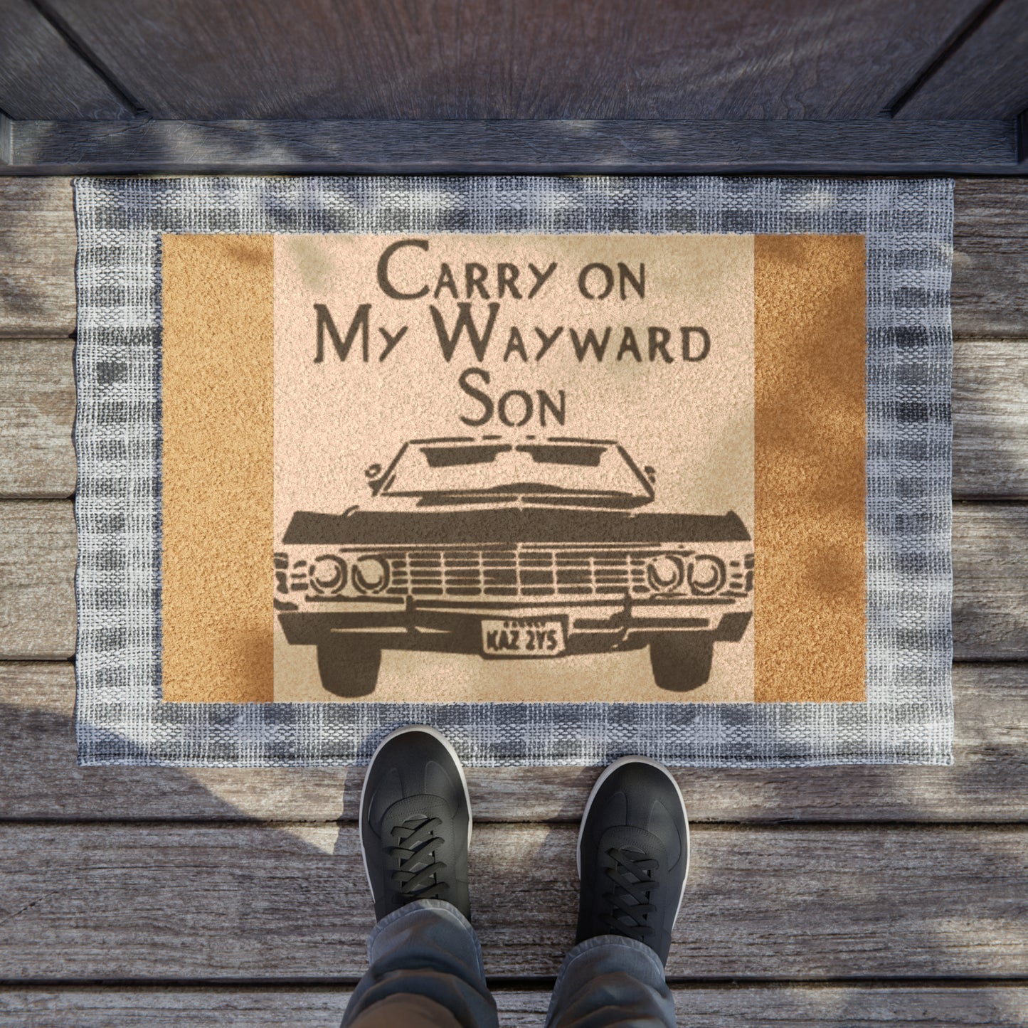 Supernatural "Carry On" Doormat