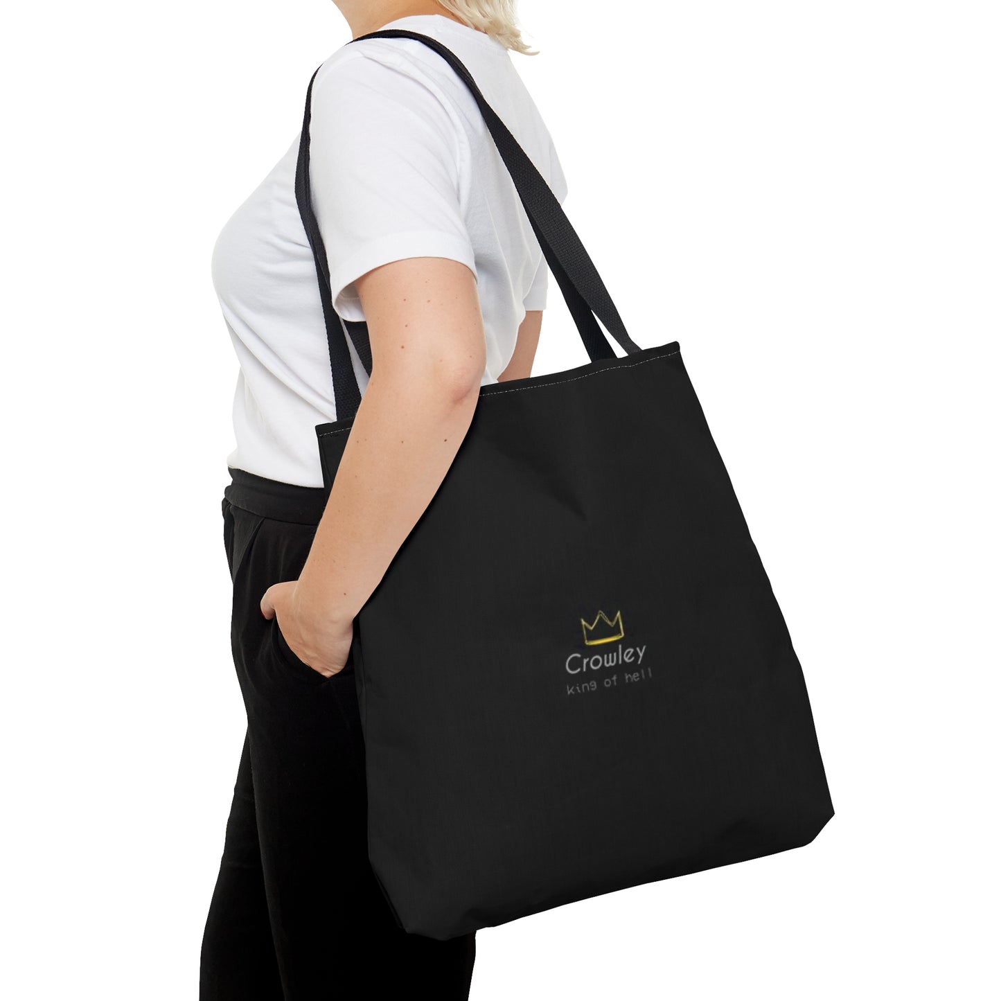Supernatural "Crowley" black Tote Bag (AOP)