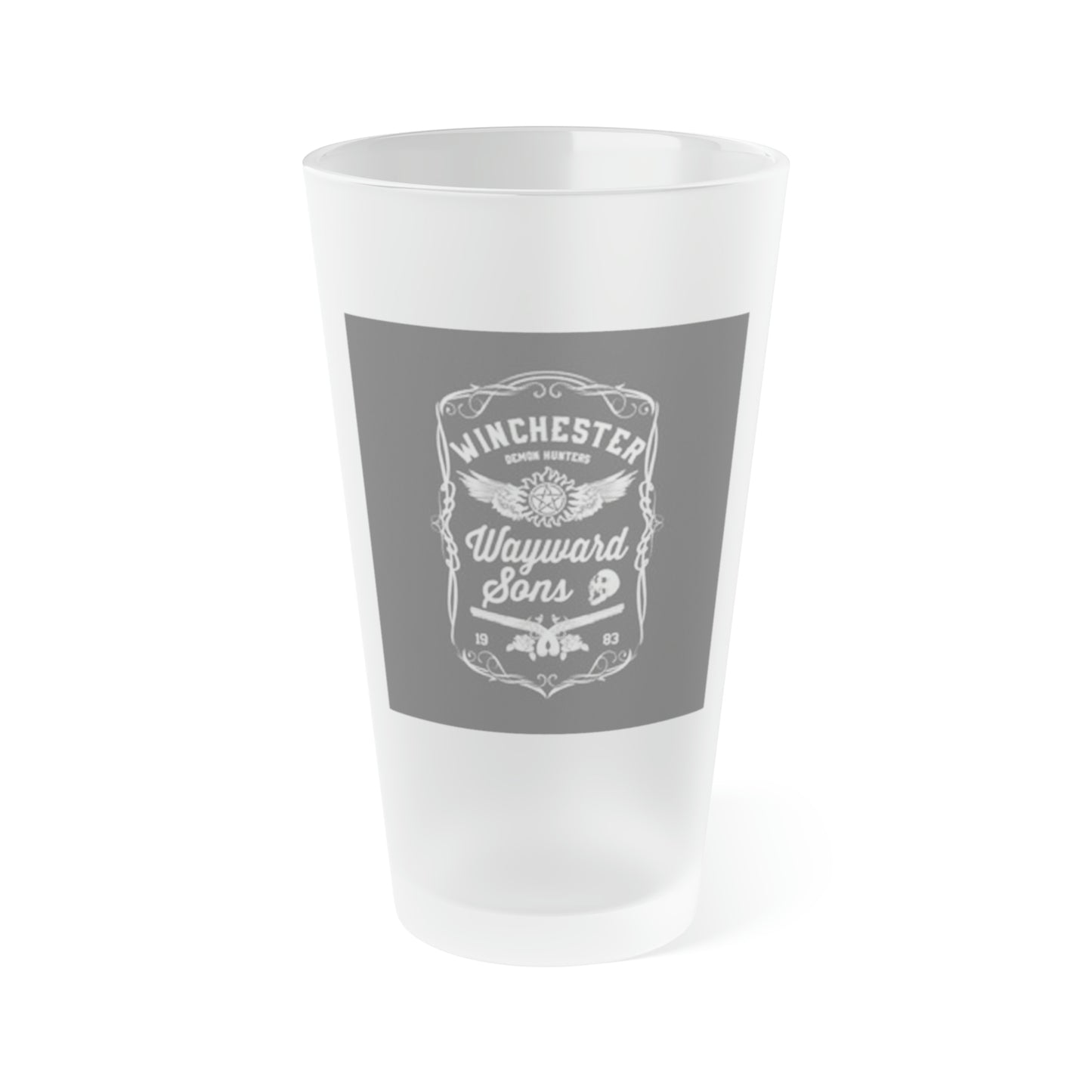 Supernatural "Wayward Sons" Frosted Pint Glass, 16oz