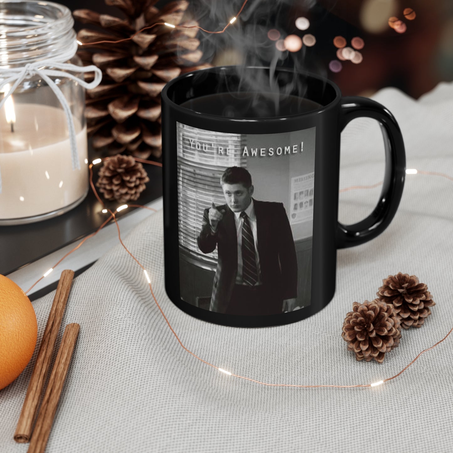 Supernatural "You're Awesome" 11oz Black Mug