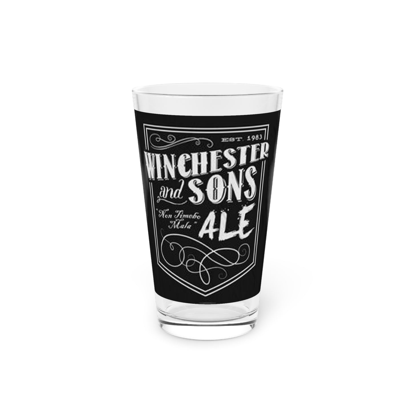 supernatural "Winchesters Ale" Pint Glass, 16oz