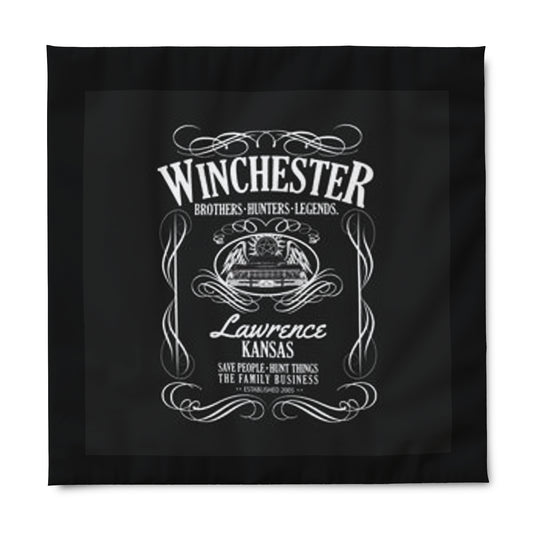 Supernatural "Winchester" black Duvet Cover