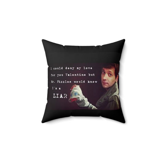Supernatural Mr. Fizzles Valentine, Spun Polyester Square Pillow