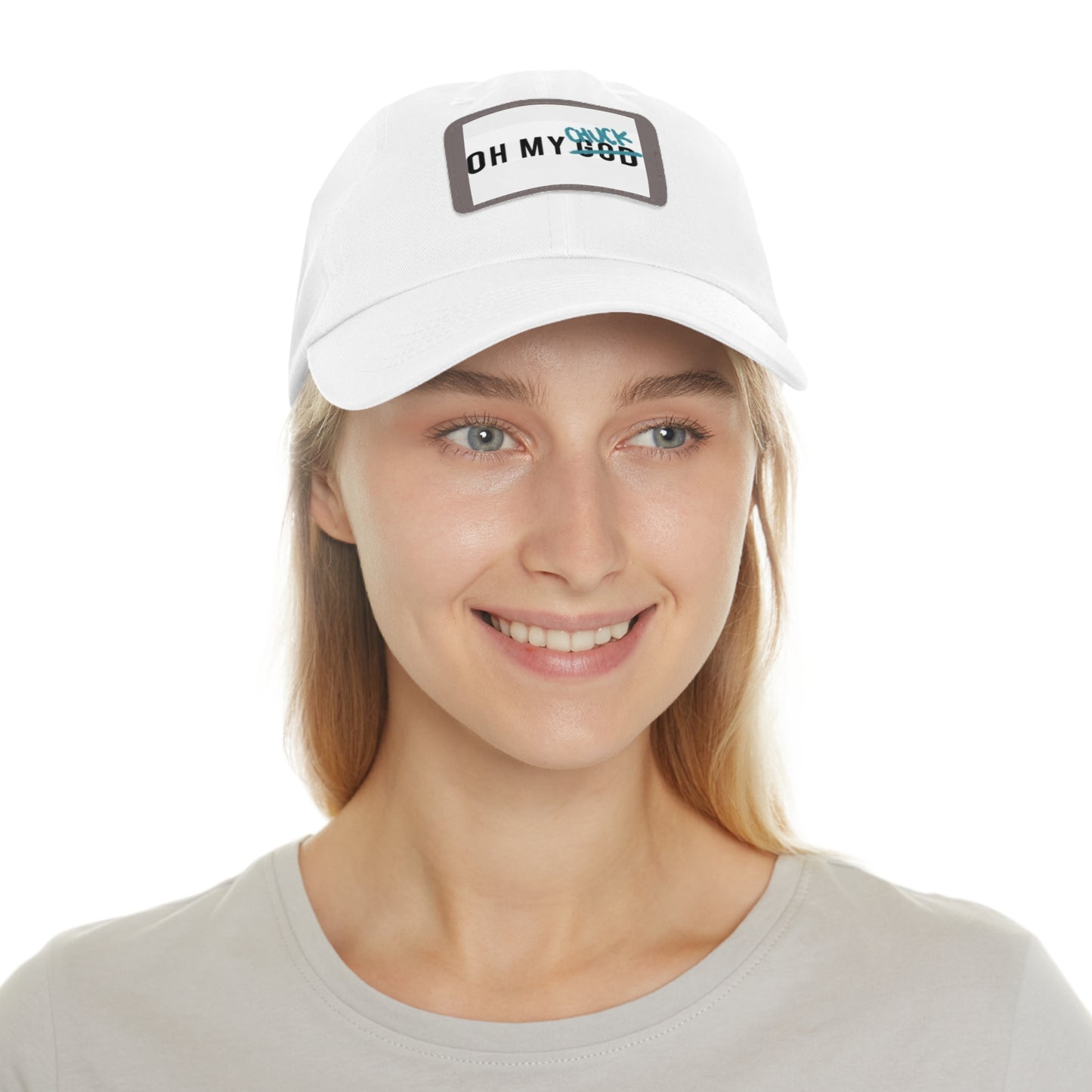 Supernatural "Oh My Chuck" Dad Hat with Leather Patch (Rectangle)