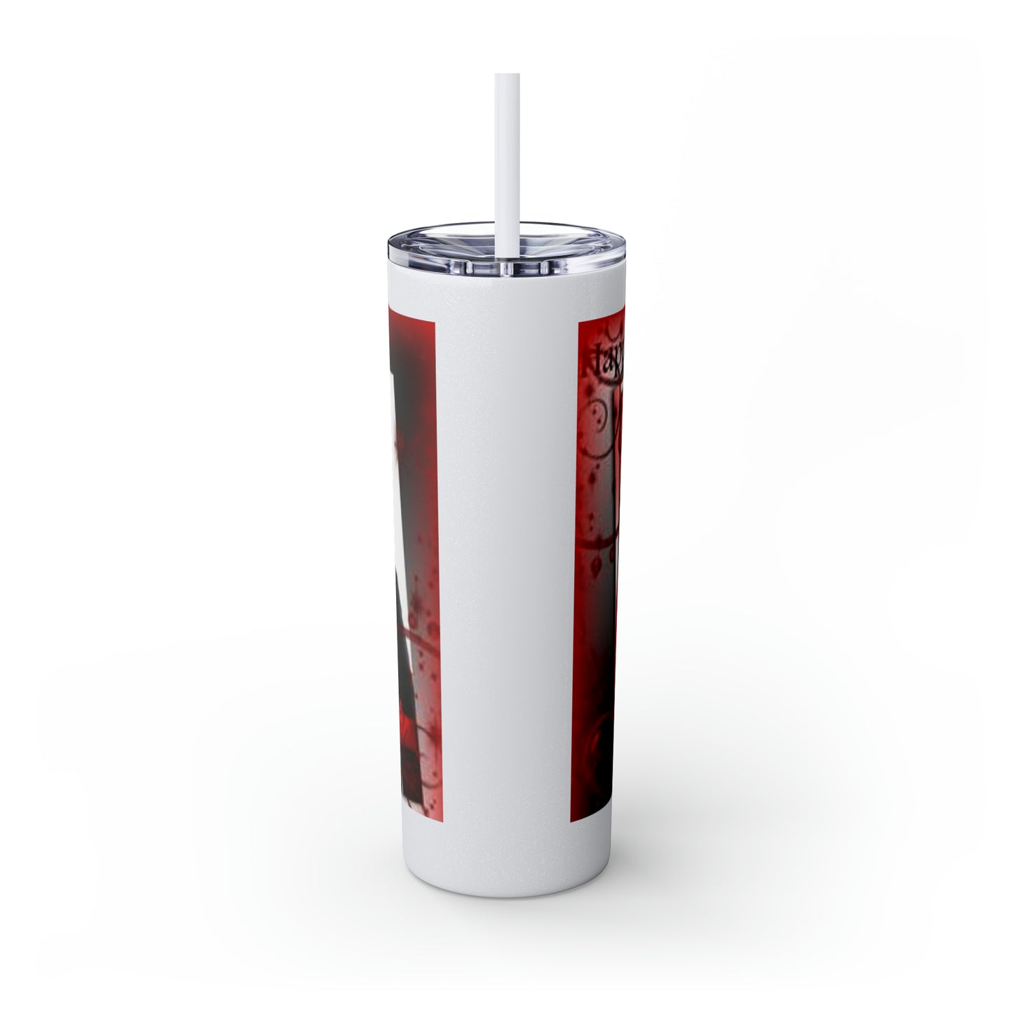 Supernatural Dean Valentine, Skinny Tumbler with Straw, 20oz