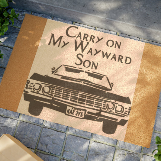 Supernatural "Carry On" Doormat
