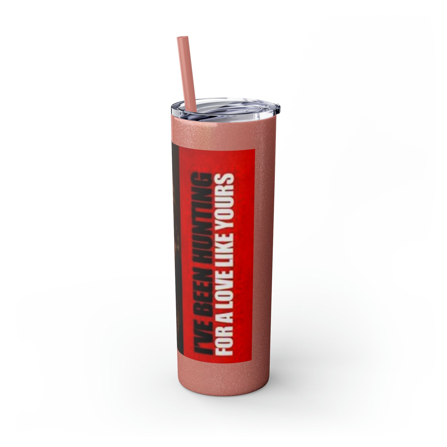 Supernatural Sam Valentine, Skinny Tumbler with Straw, 20oz