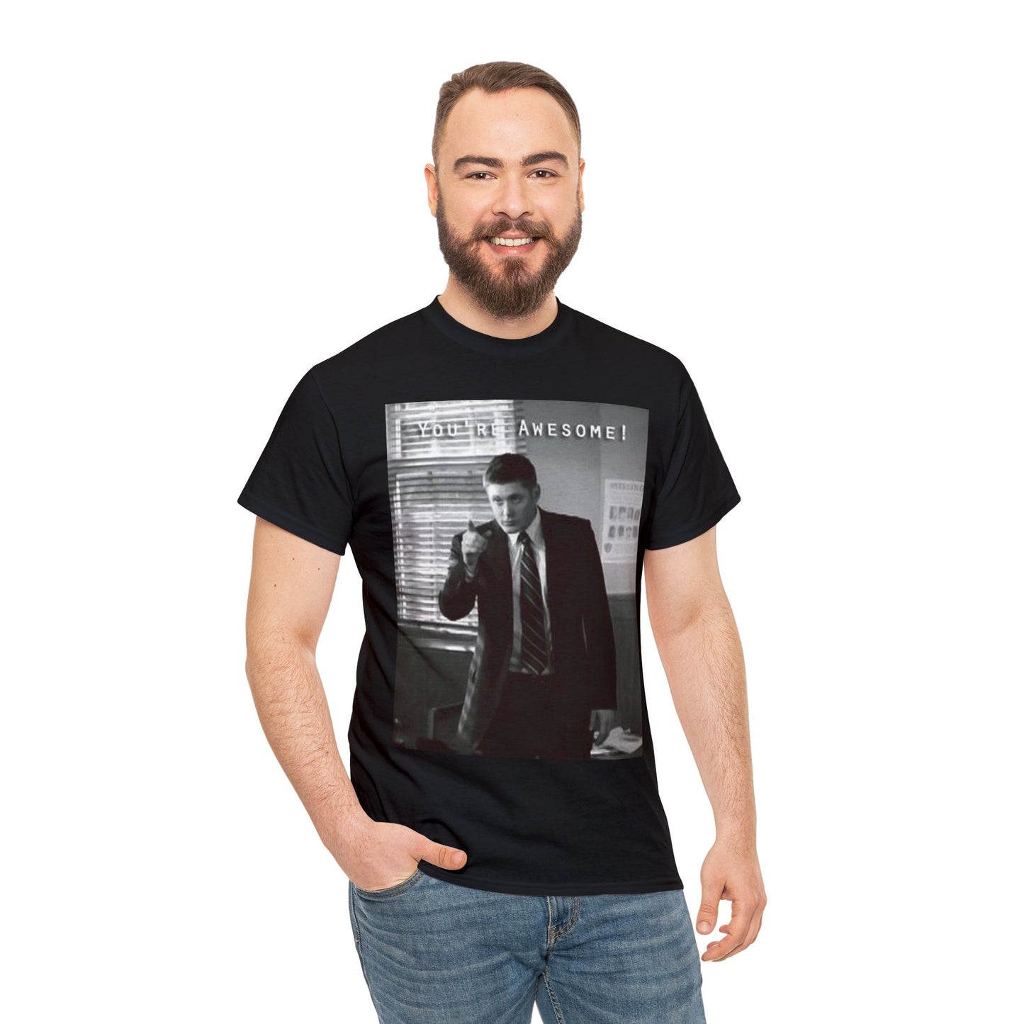 Supernatural Dean "Your Awesome" Unisex Heavy Cotton Tee