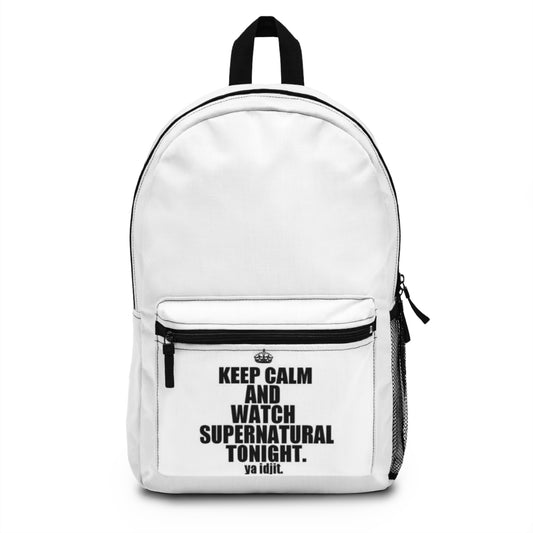 Supernatural "Keep calm" Backpack