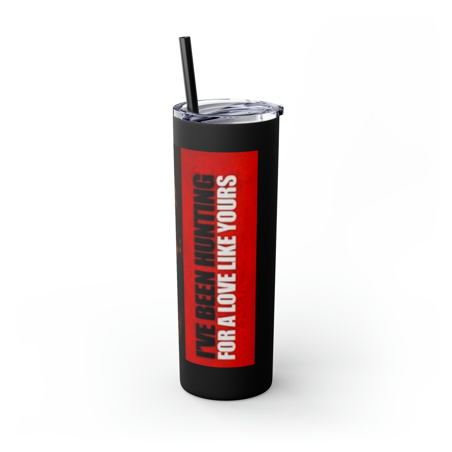 Supernatural Sam Valentine, Skinny Tumbler with Straw, 20oz