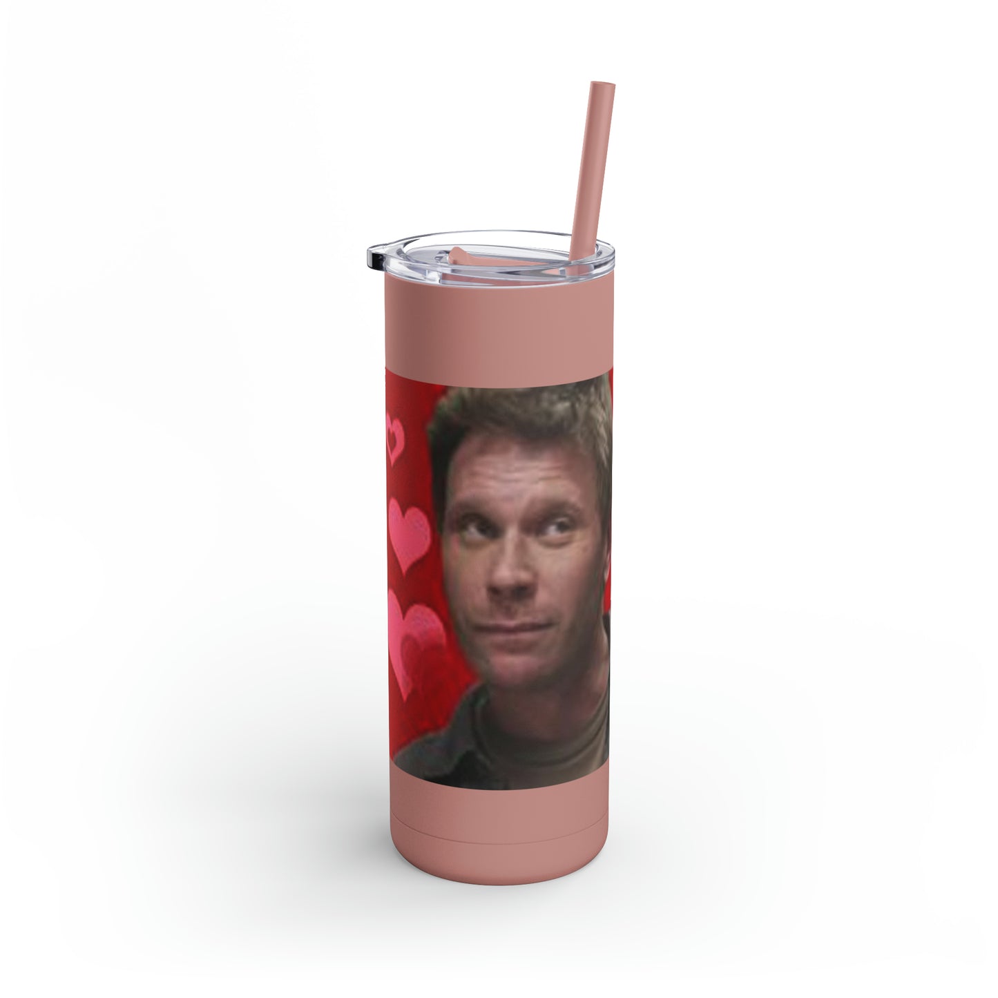 Supernatural Lucifer Valentine, Maars Maker Skinny Matte Tumbler, 20oz