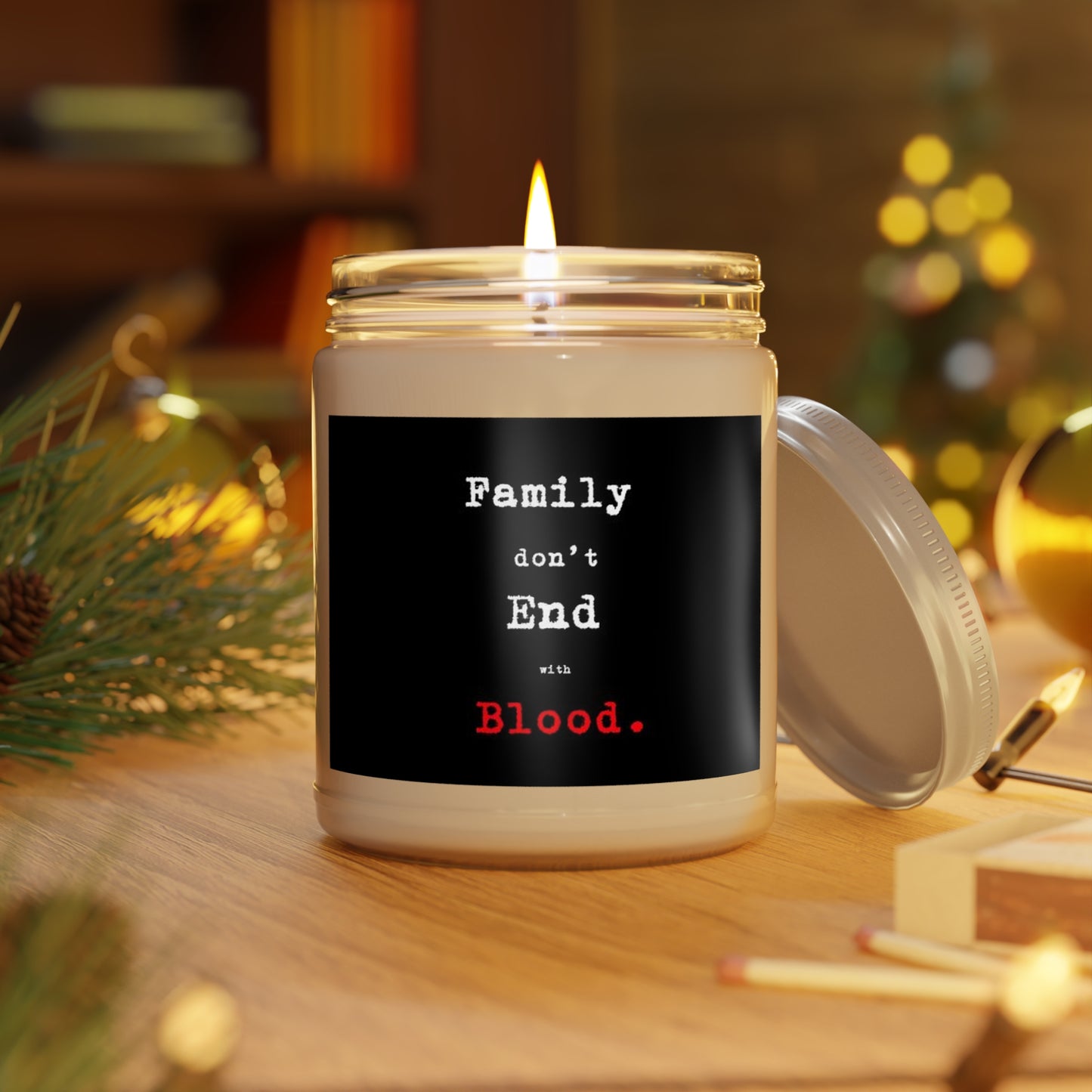 Supernatural "Family Doesn't End With Blood" Scented Candles, 9oz