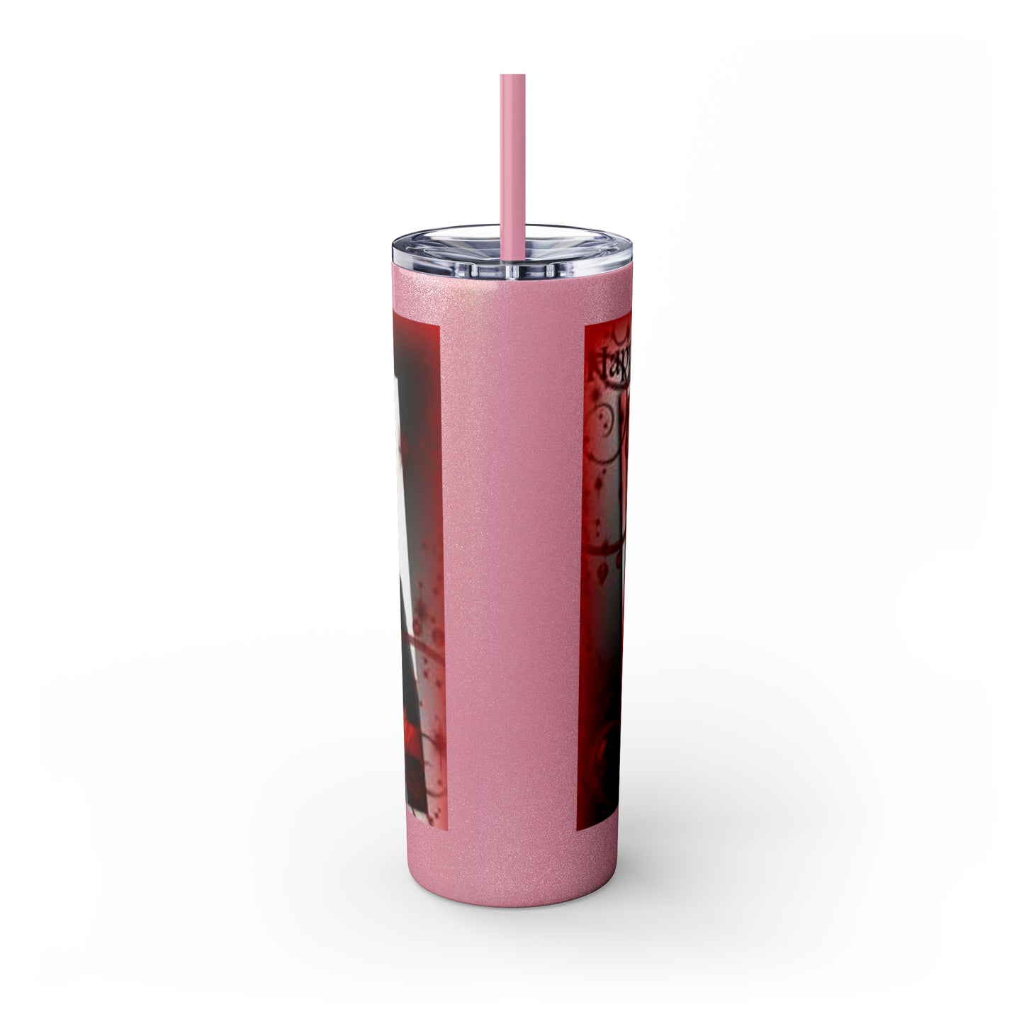 Supernatural Dean Valentine, Skinny Tumbler with Straw, 20oz