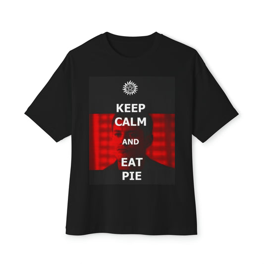 Supernatural Dean Pie, Unisex Oversized Boxy Tee