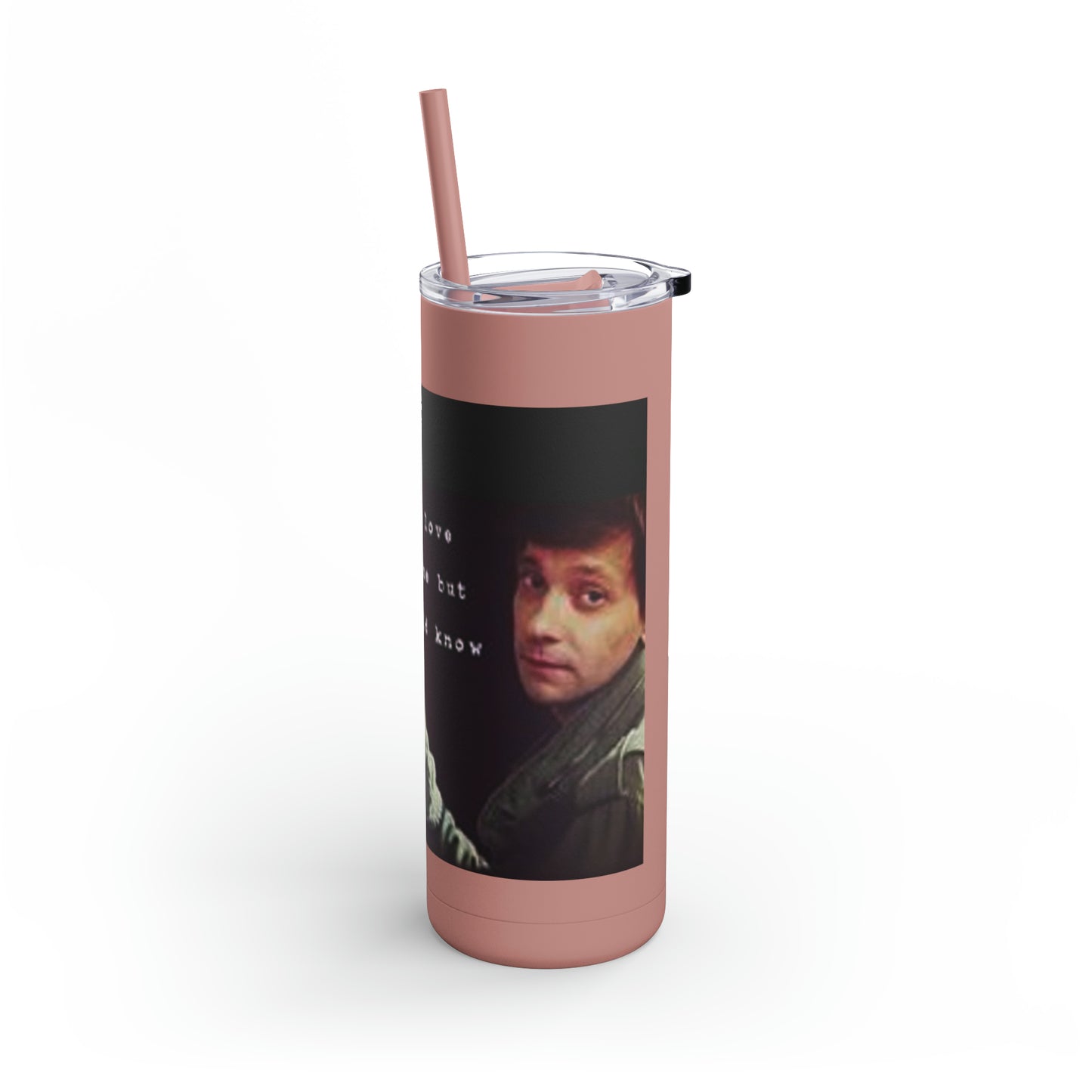 Supernatural "Mr. Fizzles" Valentine, Maars Maker Skinny Matte Tumbler, 20oz