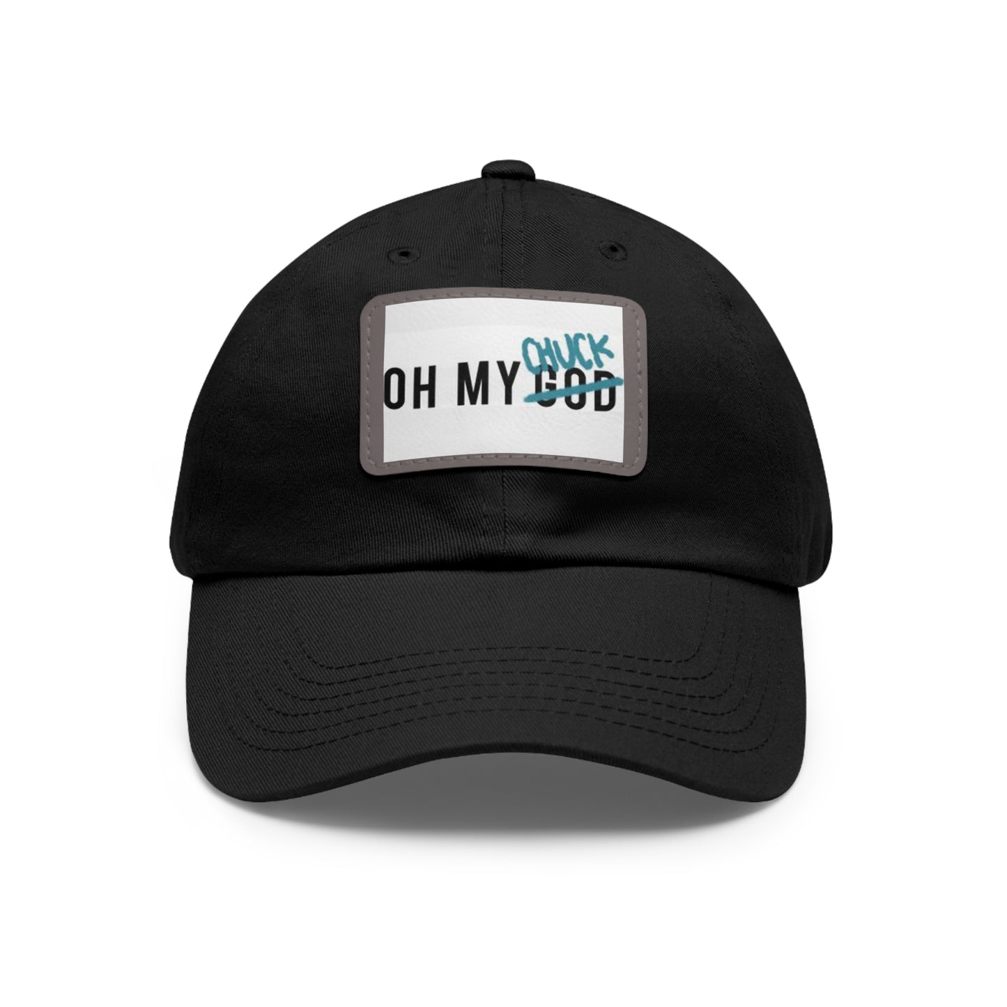 Supernatural "Oh My Chuck" Dad Hat with Leather Patch (Rectangle)