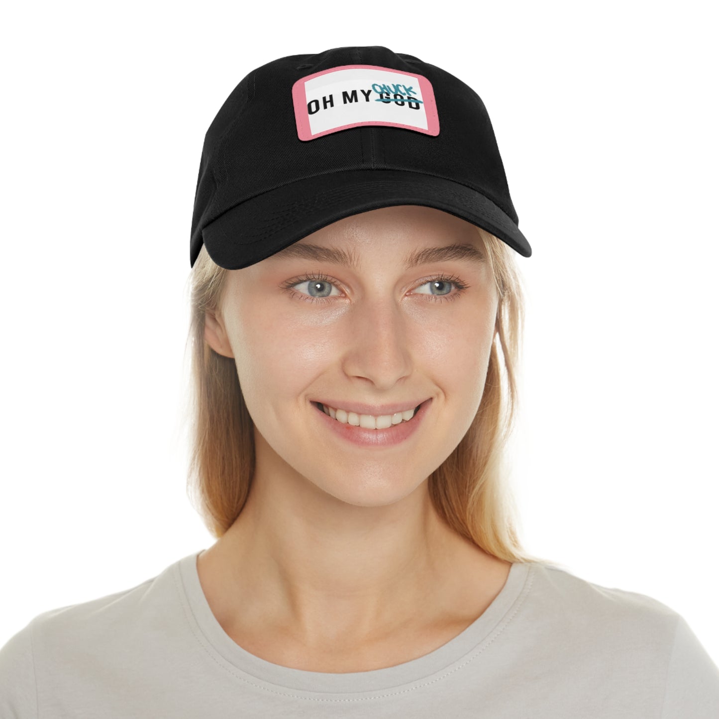 Supernatural "Oh My Chuck" Dad Hat with Leather Patch (Rectangle)
