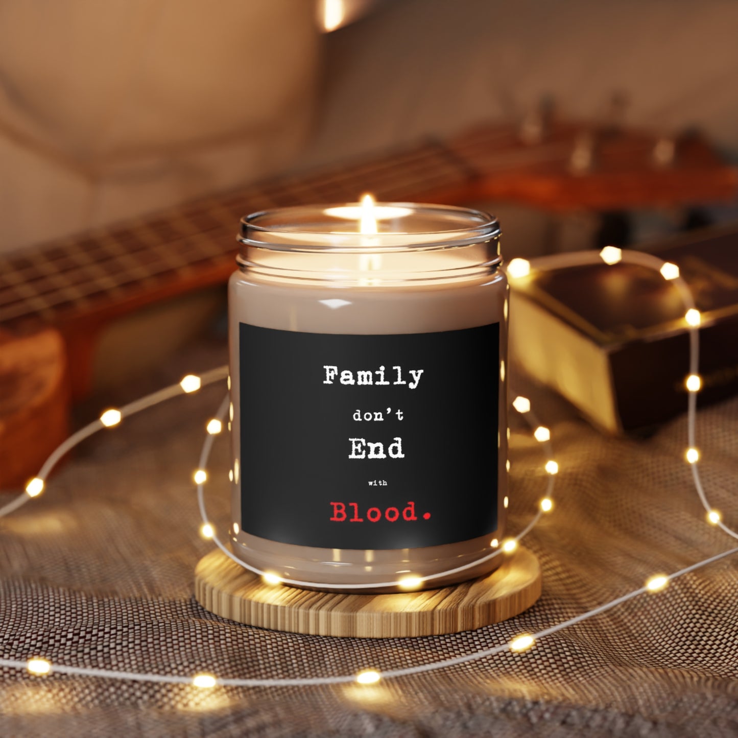 Supernatural "Family Doesn't End With Blood" Scented Candles, 9oz