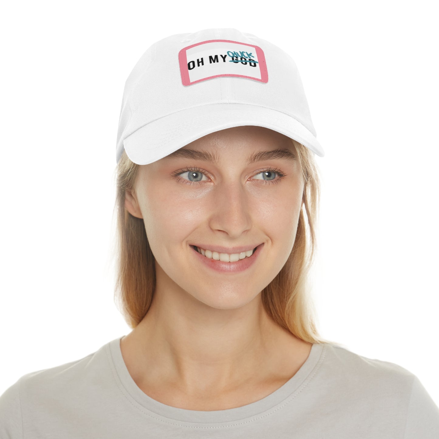Supernatural "Oh My Chuck" Dad Hat with Leather Patch (Rectangle)