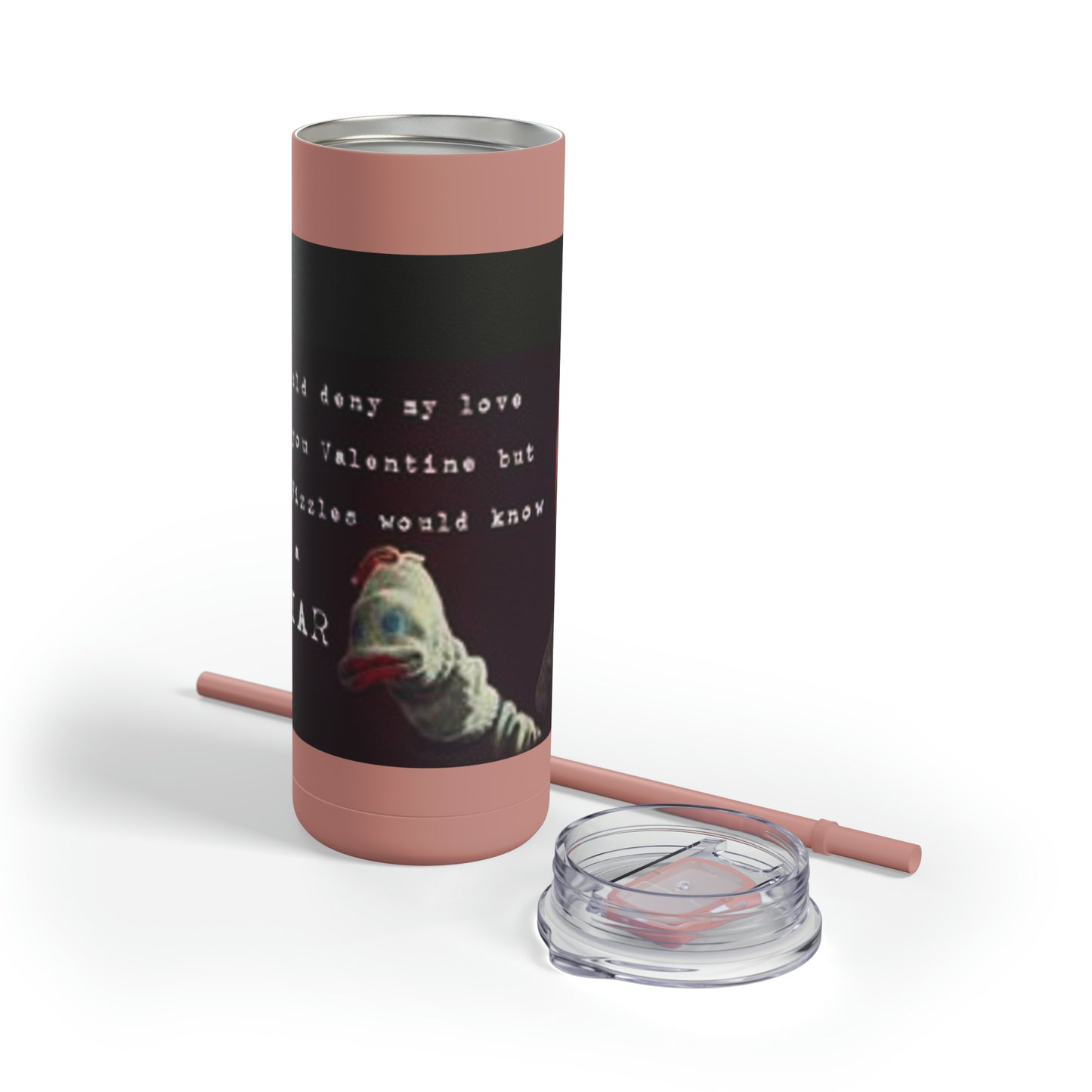 Supernatural "Mr. Fizzles" Valentine, Maars Maker Skinny Matte Tumbler, 20oz