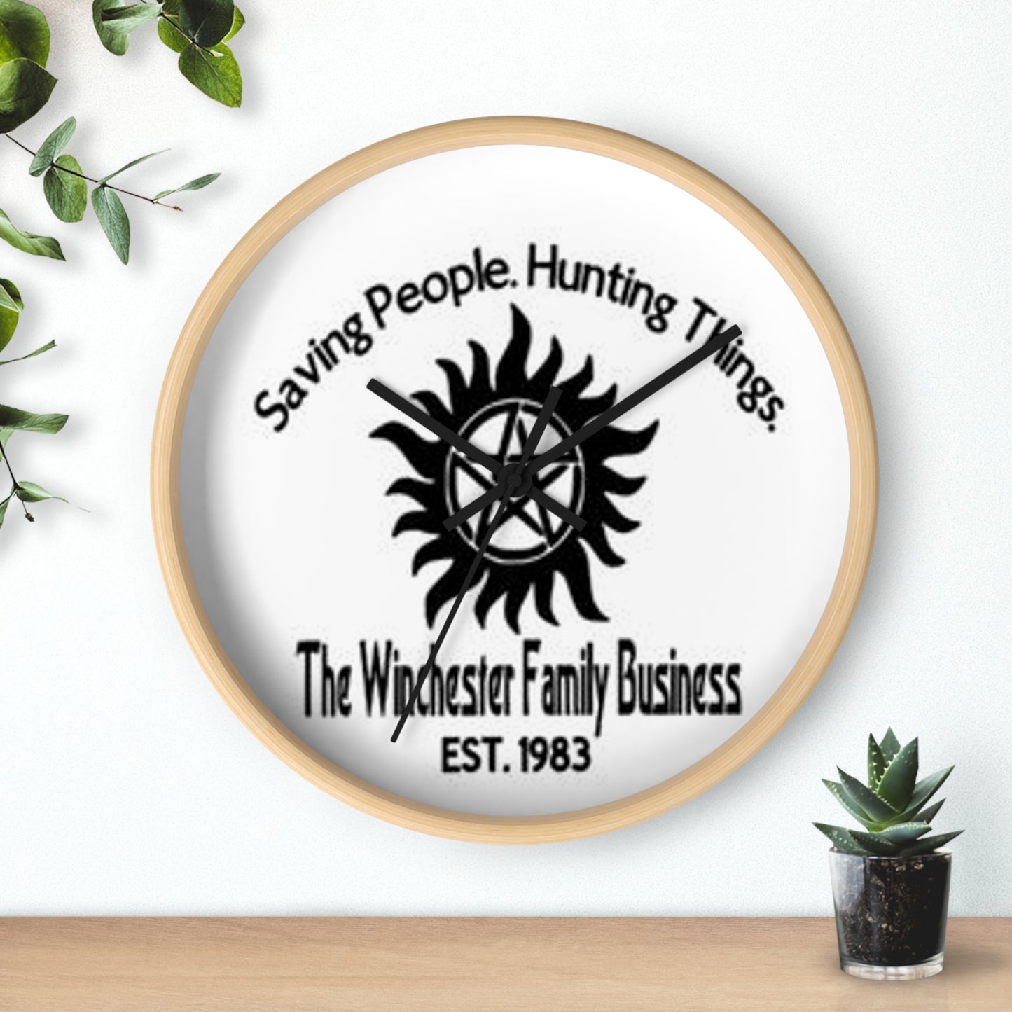 Supernatural Winchester Family Business, Wall Clock