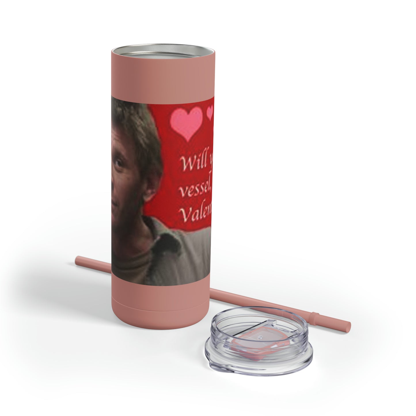 Supernatural Lucifer Valentine, Maars Maker Skinny Matte Tumbler, 20oz