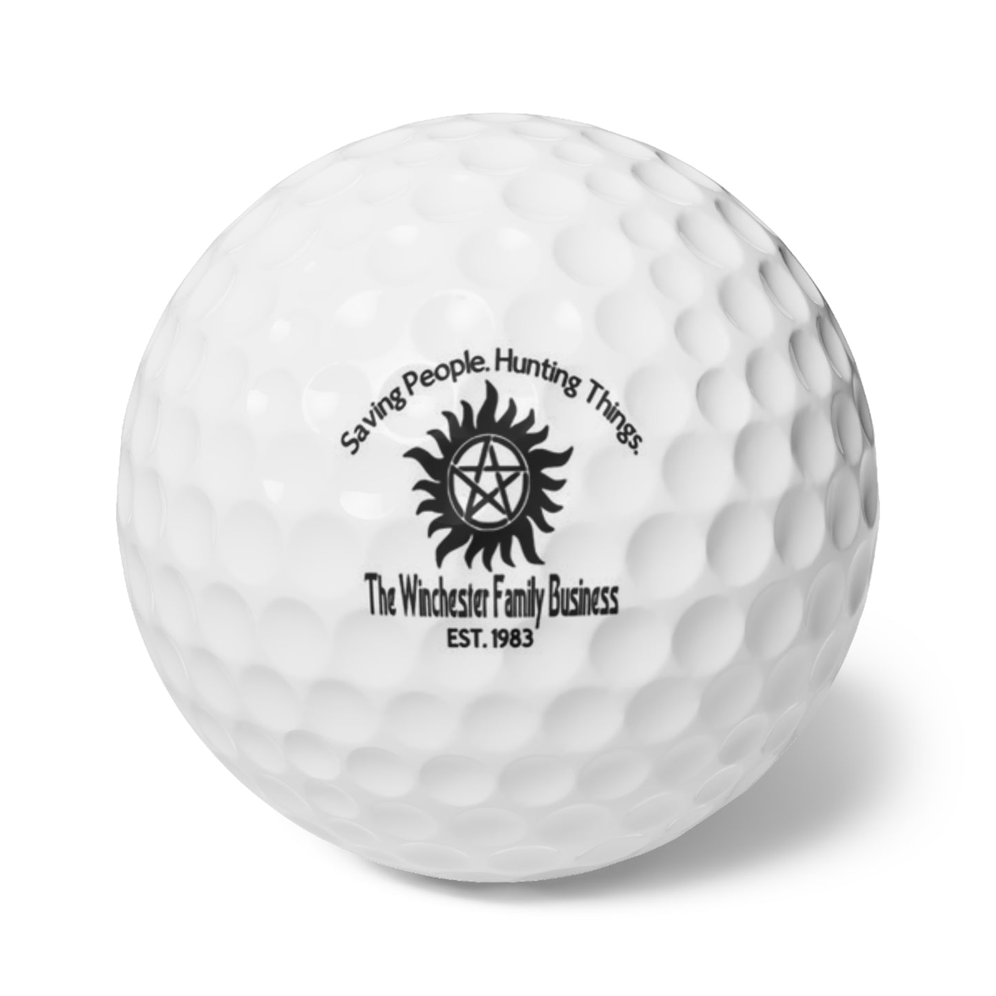 Supernatural Winchester Family, Golf Balls, 6pcs