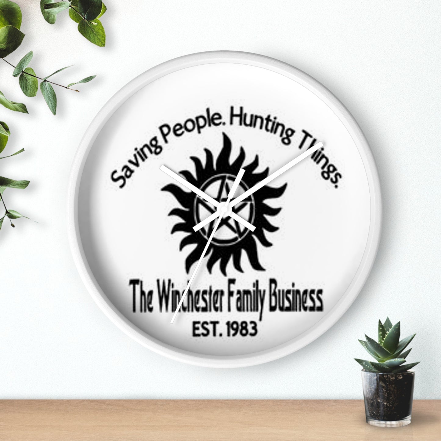 Supernatural Winchester Family Business, Wall Clock