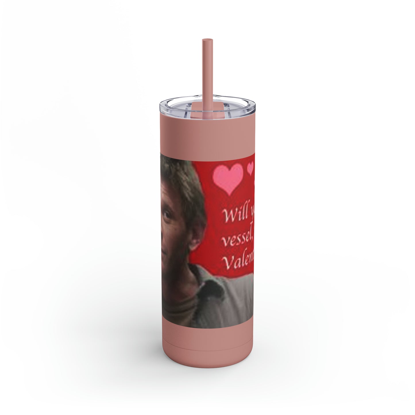 Supernatural Lucifer Valentine, Maars Maker Skinny Matte Tumbler, 20oz