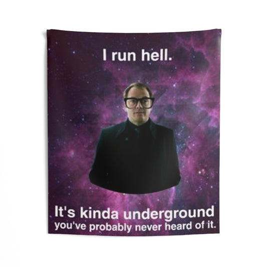 Supernatural "I run Hell" Indoor Wall Tapestries