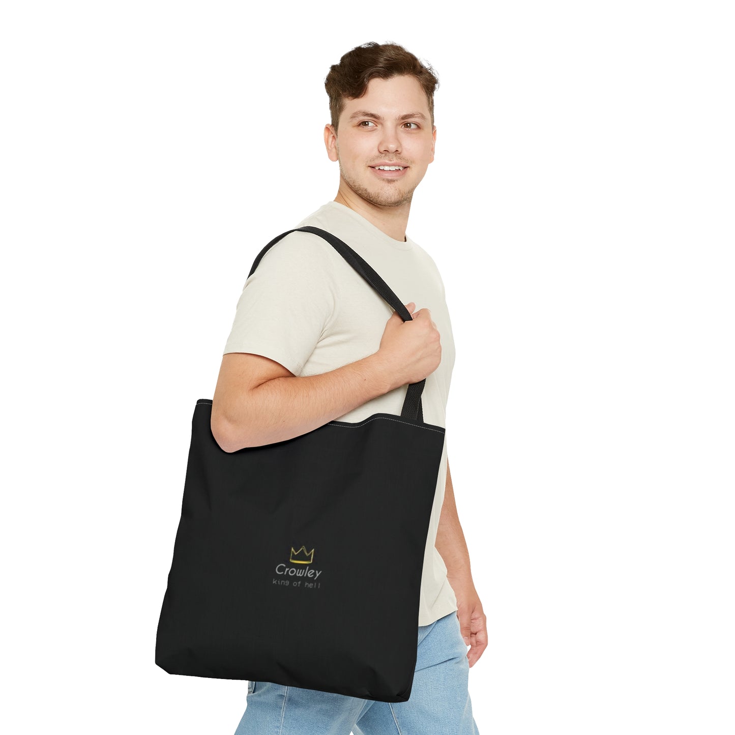 Supernatural "Crowley" black Tote Bag (AOP)