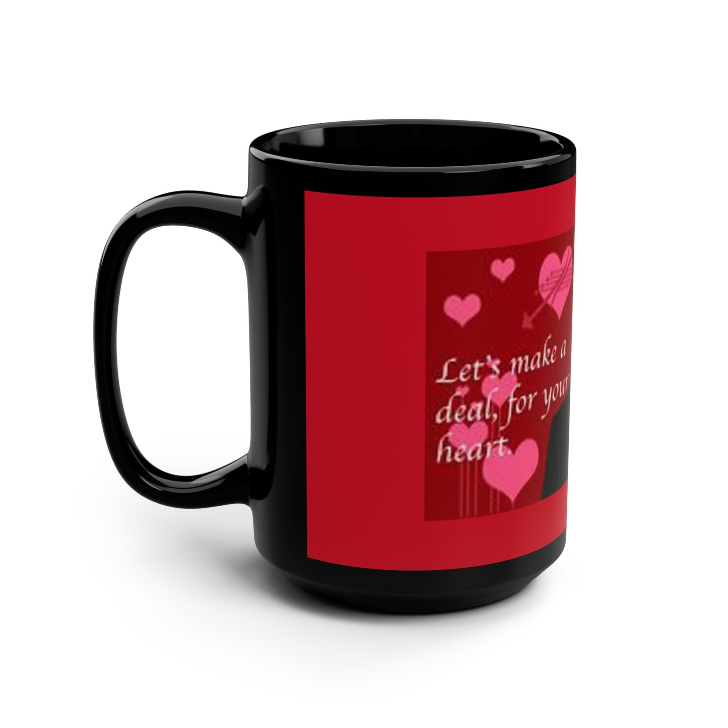 Supernatural Crowley Valentine, Black Mug, 15oz