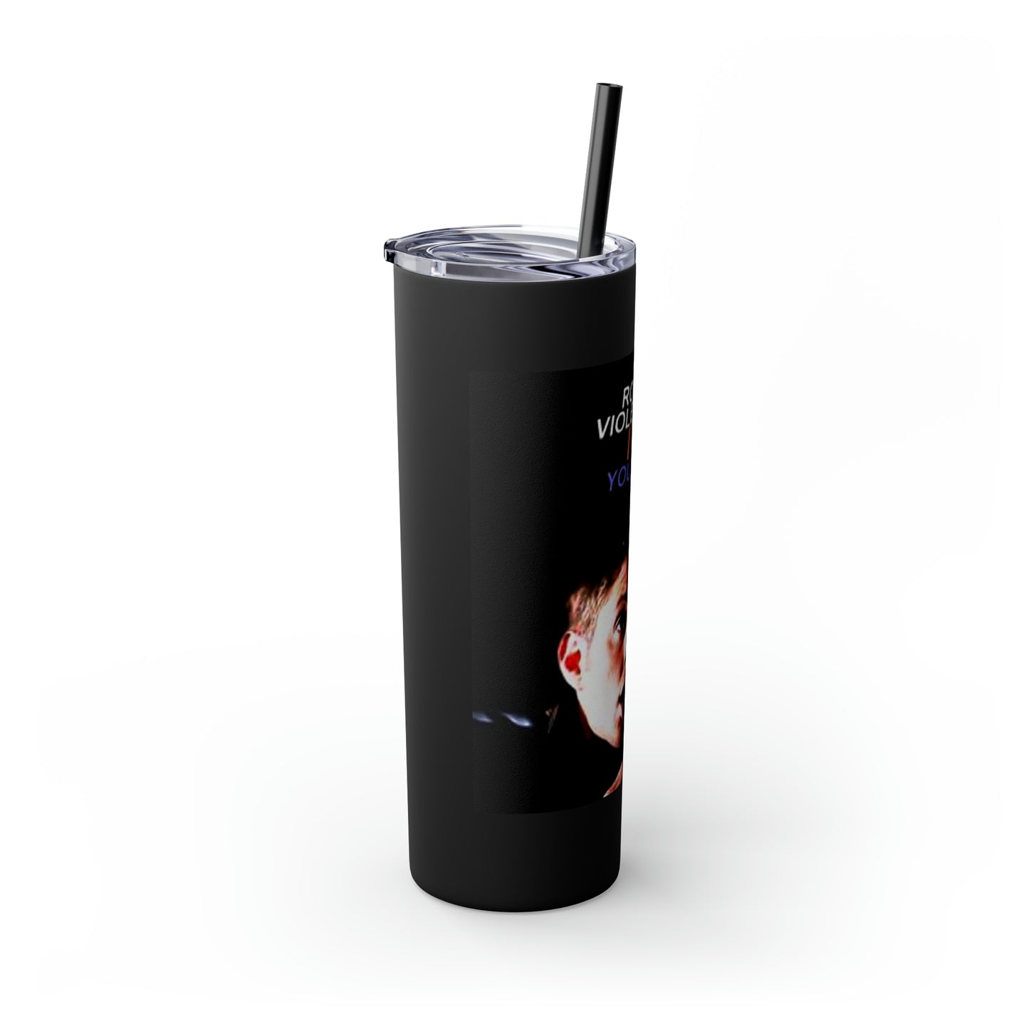 Supernatural Dean Valentine, Skinny Tumbler with Straw, 20oz