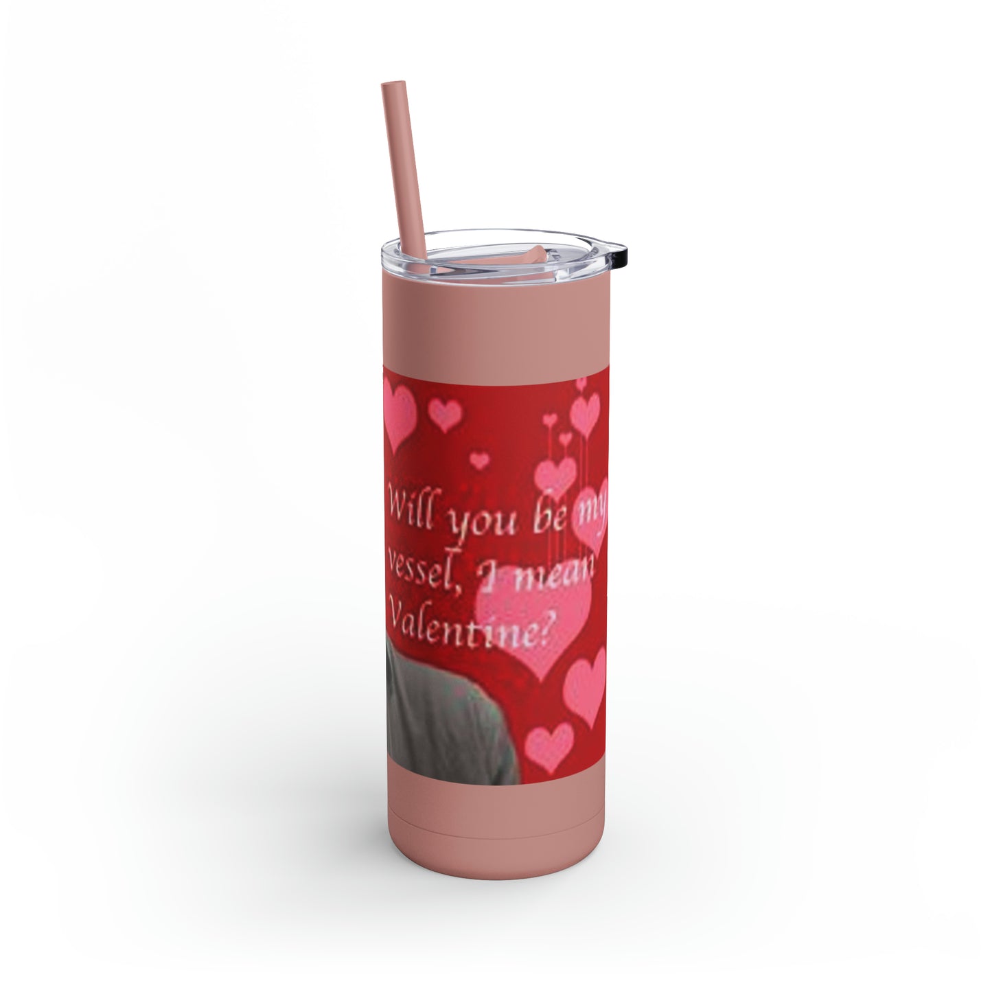 Supernatural Lucifer Valentine, Maars Maker Skinny Matte Tumbler, 20oz
