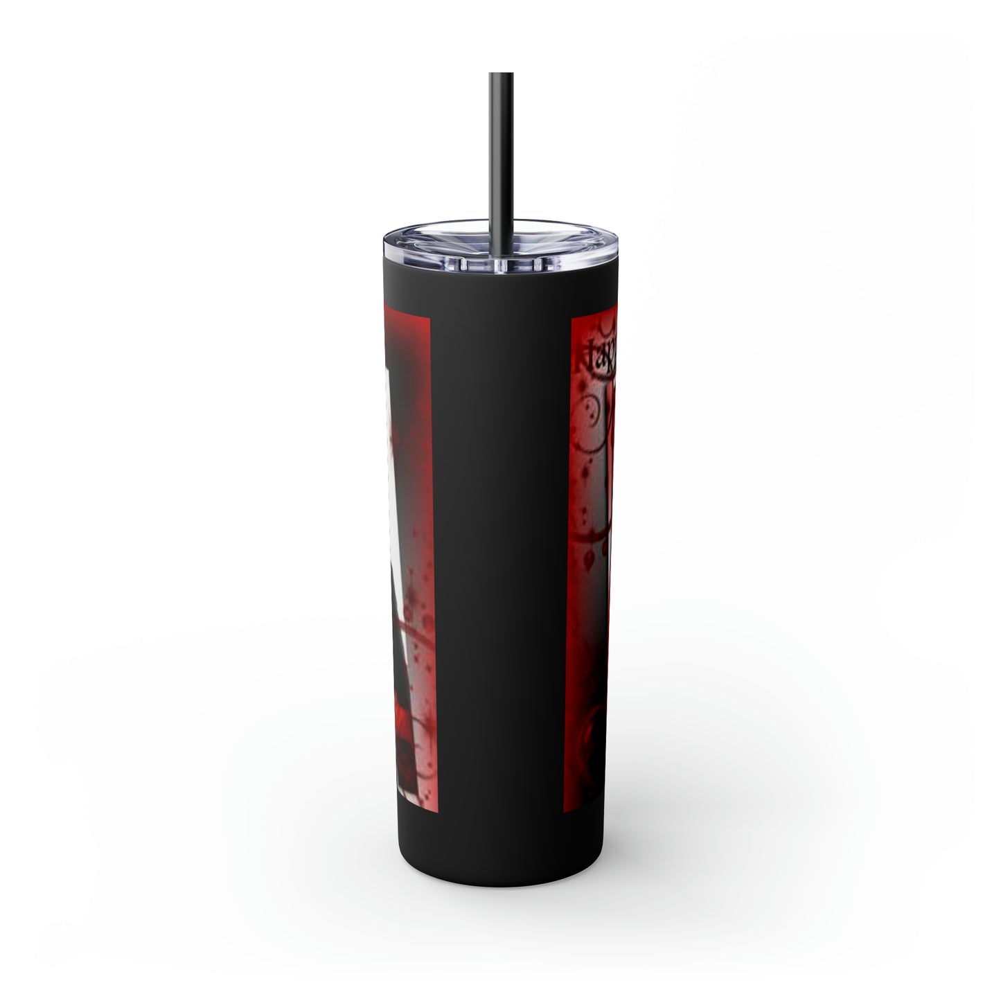 Supernatural Dean Valentine, Skinny Tumbler with Straw, 20oz