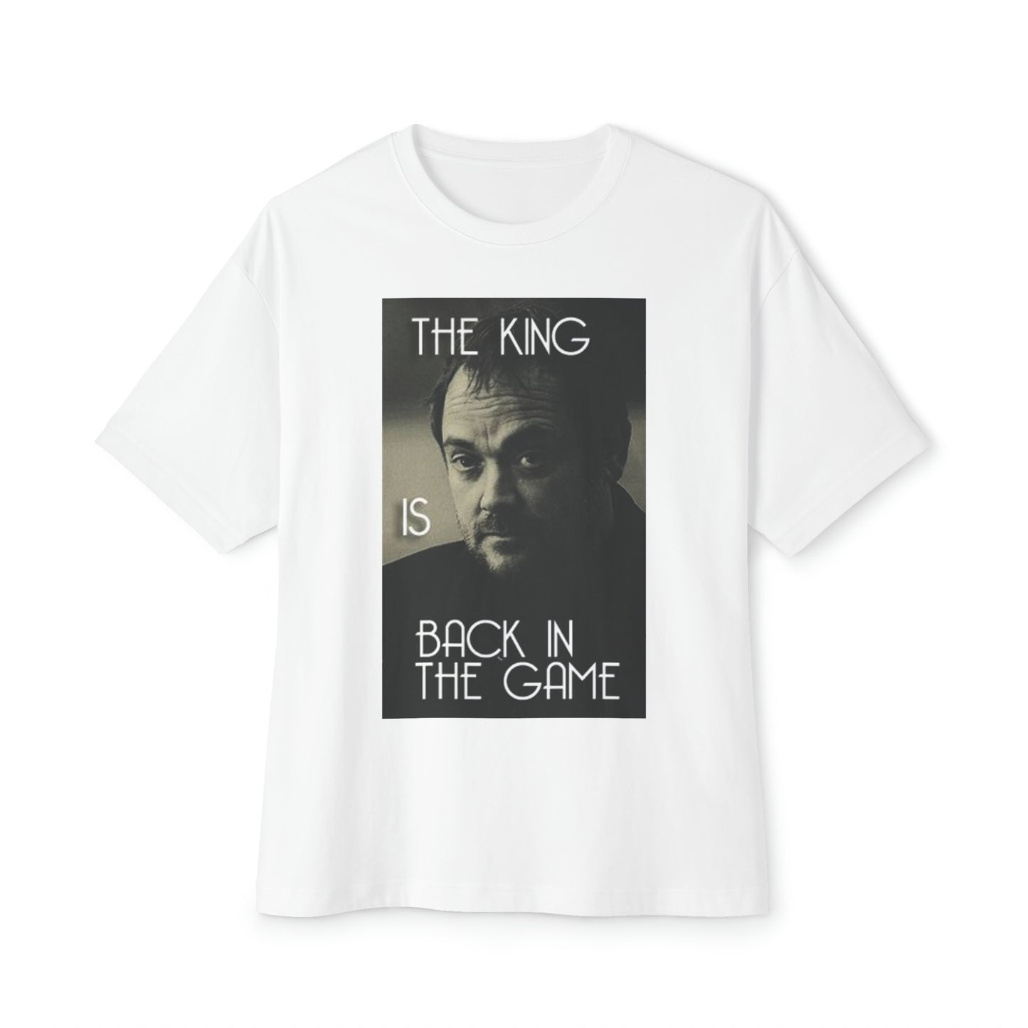 Supernatural Crowley, Unisex Oversized Boxy Tee