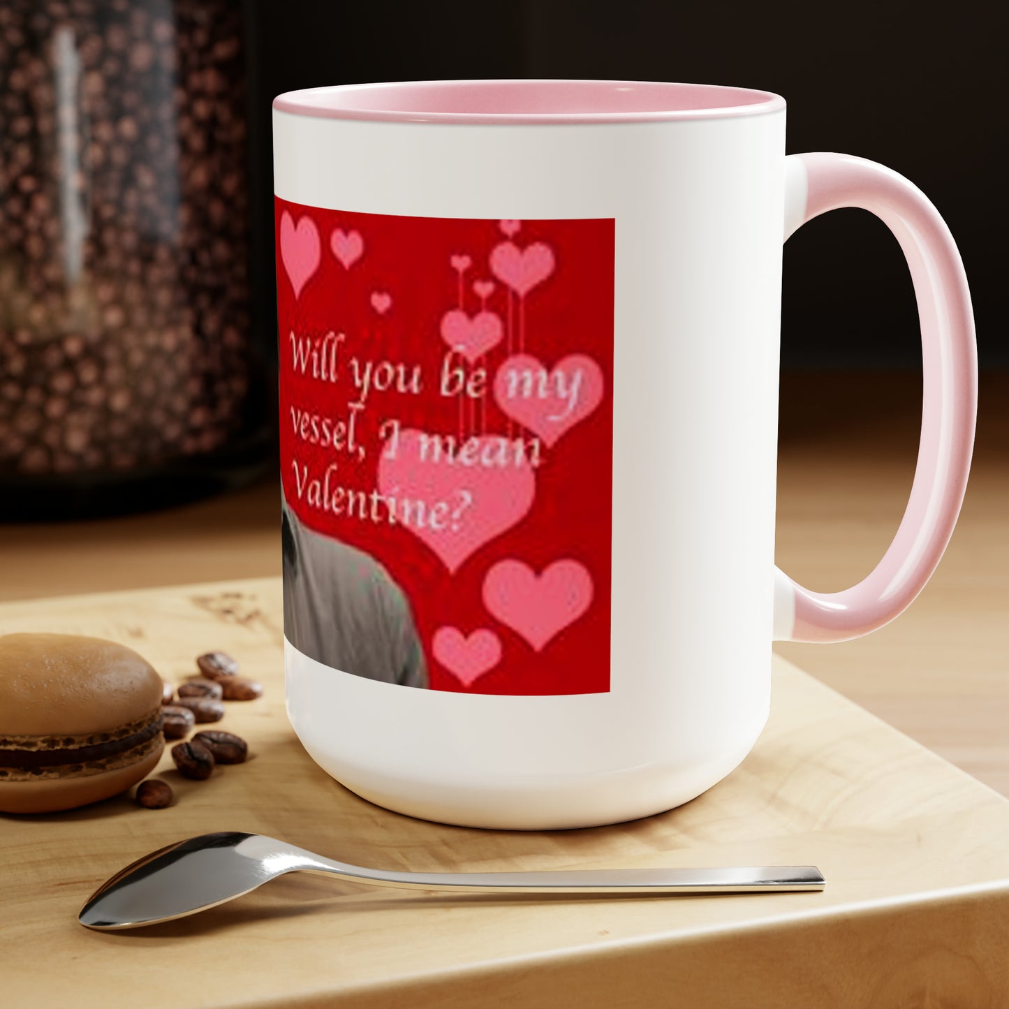 Supernatural Lucifer Valentine, Two-Tone Coffee Mugs, 15oz