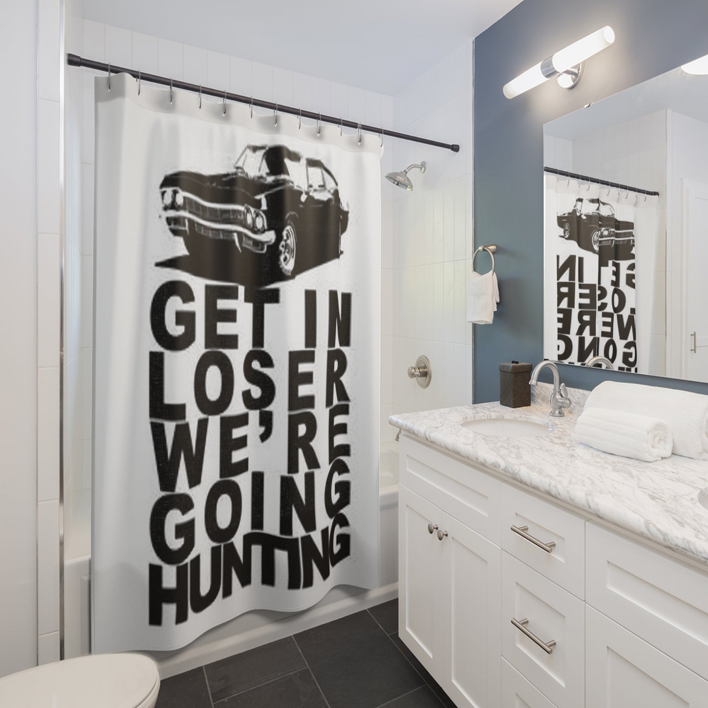 Supernatural Hunting, Shower Curtain