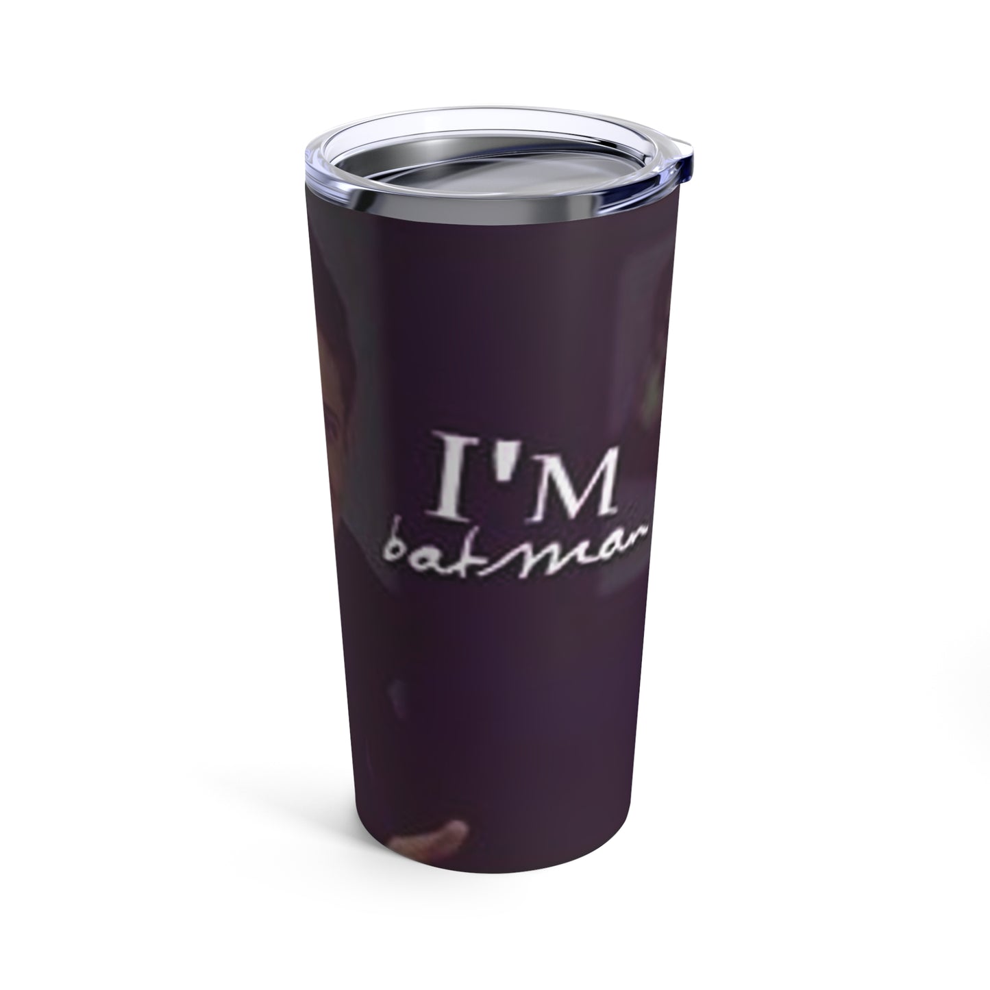 Supernatural "Dean/I'm batman" black Tumbler 20oz