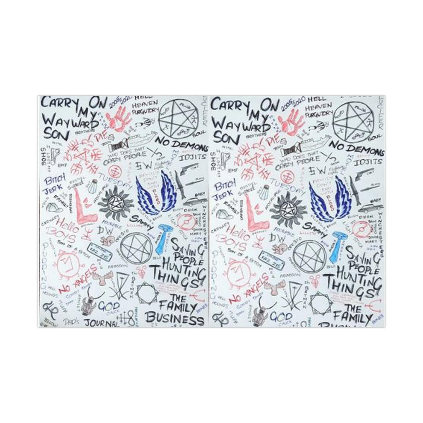 Supernatural Gift Wrap Papers