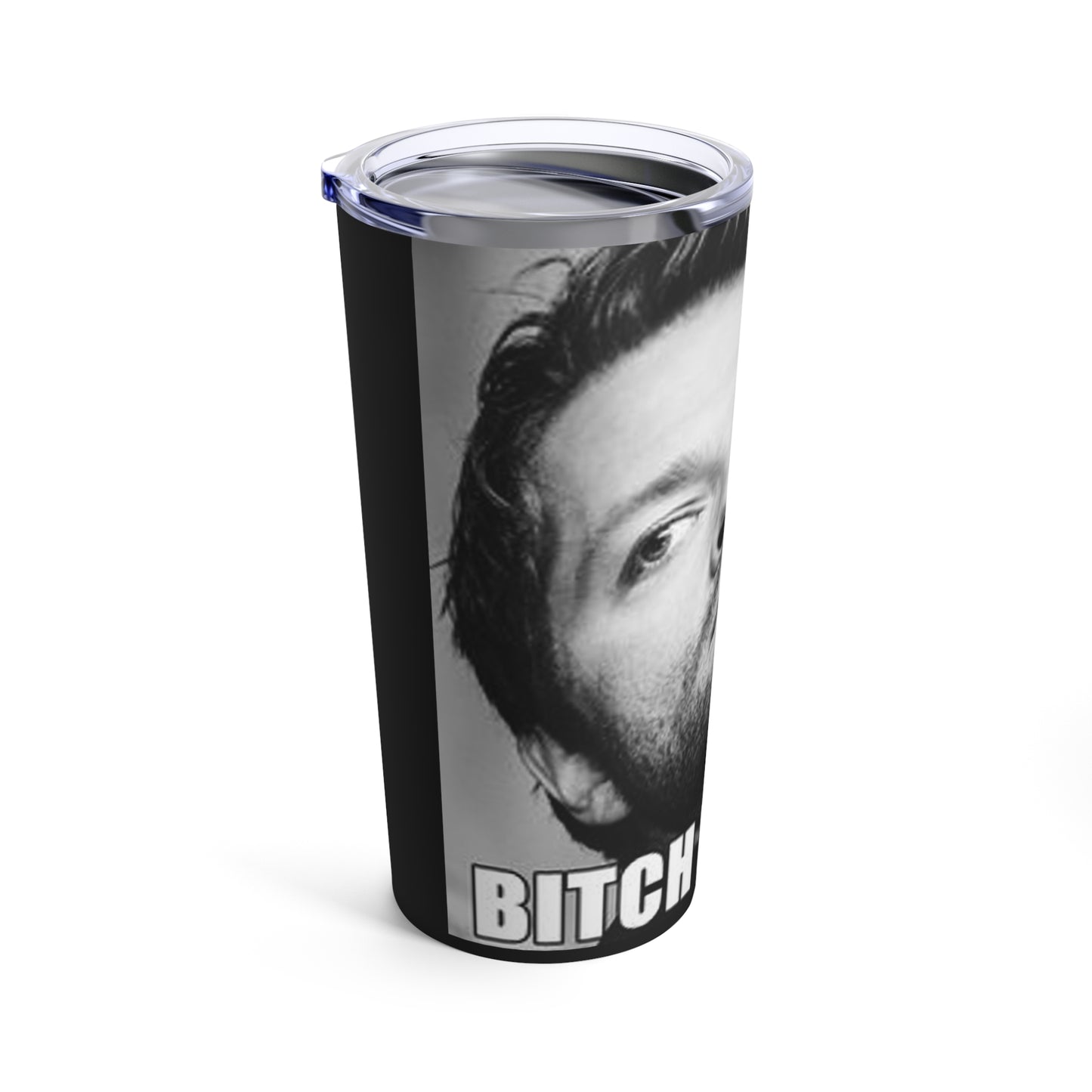 Supernatural "Cas/Bitch Please" black Tumbler 20oz