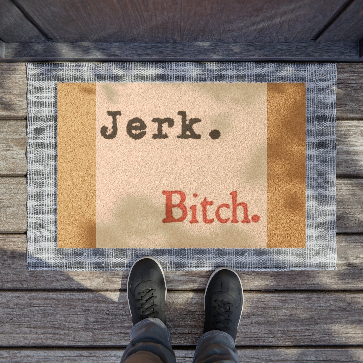 Supernatural "Bitch/Jerk" Doormat