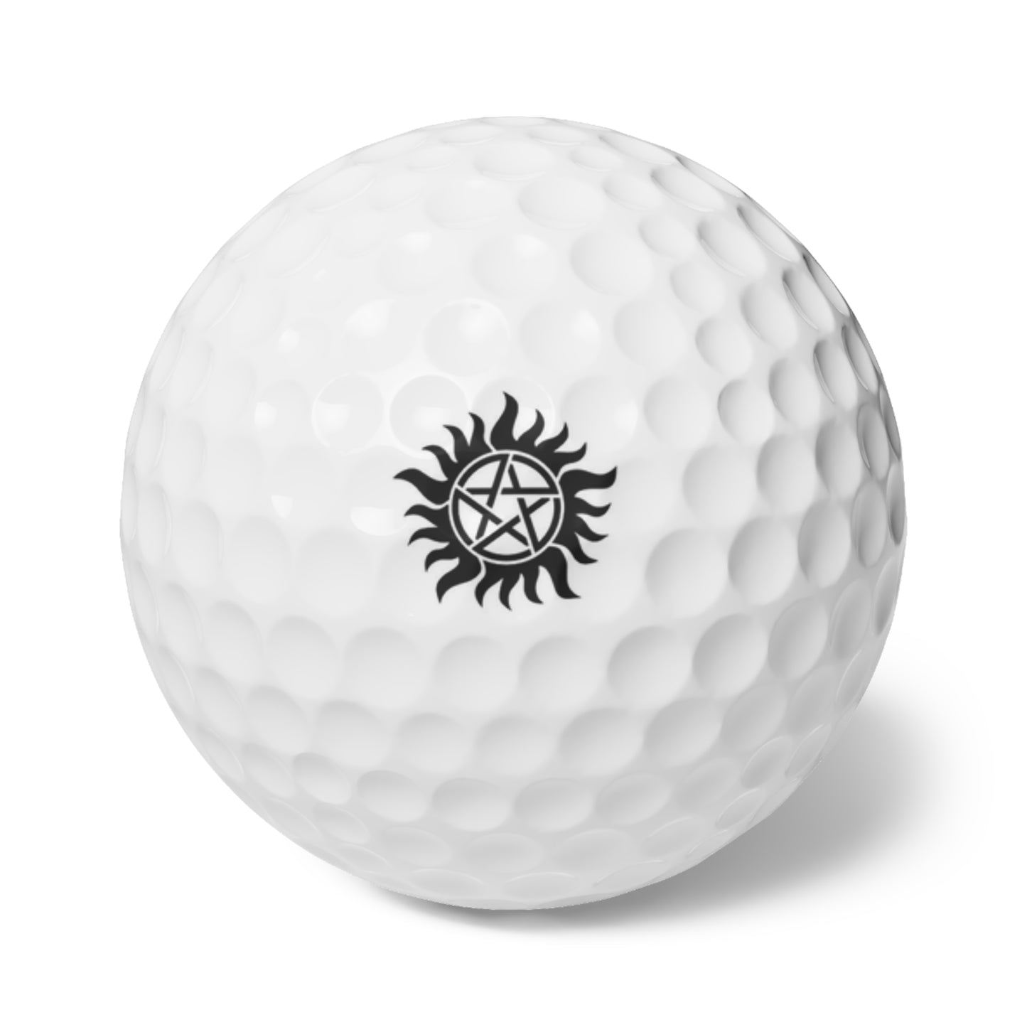 Supernatural Anti Possession symbol, Golf Balls, 6pcs