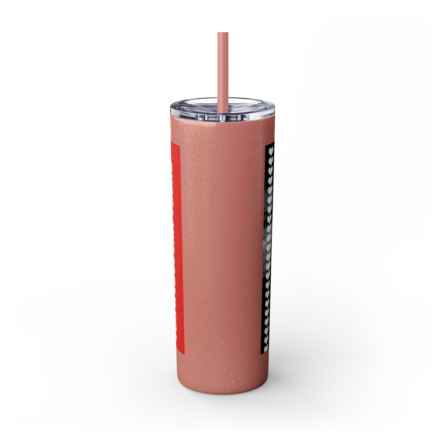 Supernatural Sam Valentine, Skinny Tumbler with Straw, 20oz