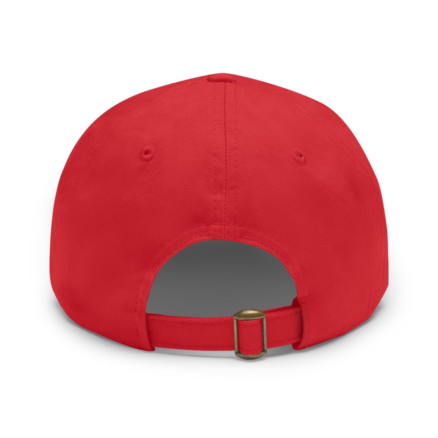 Supernatural "I love Supernatural" red Dad Hat with Leather Patch (Rectangle)