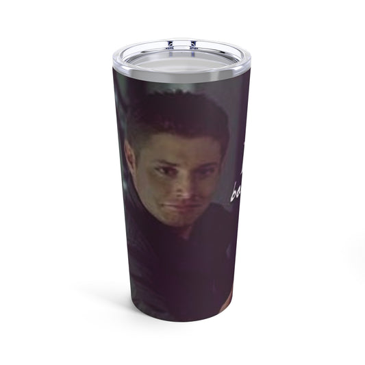 Supernatural "Dean/I'm batman" black Tumbler 20oz