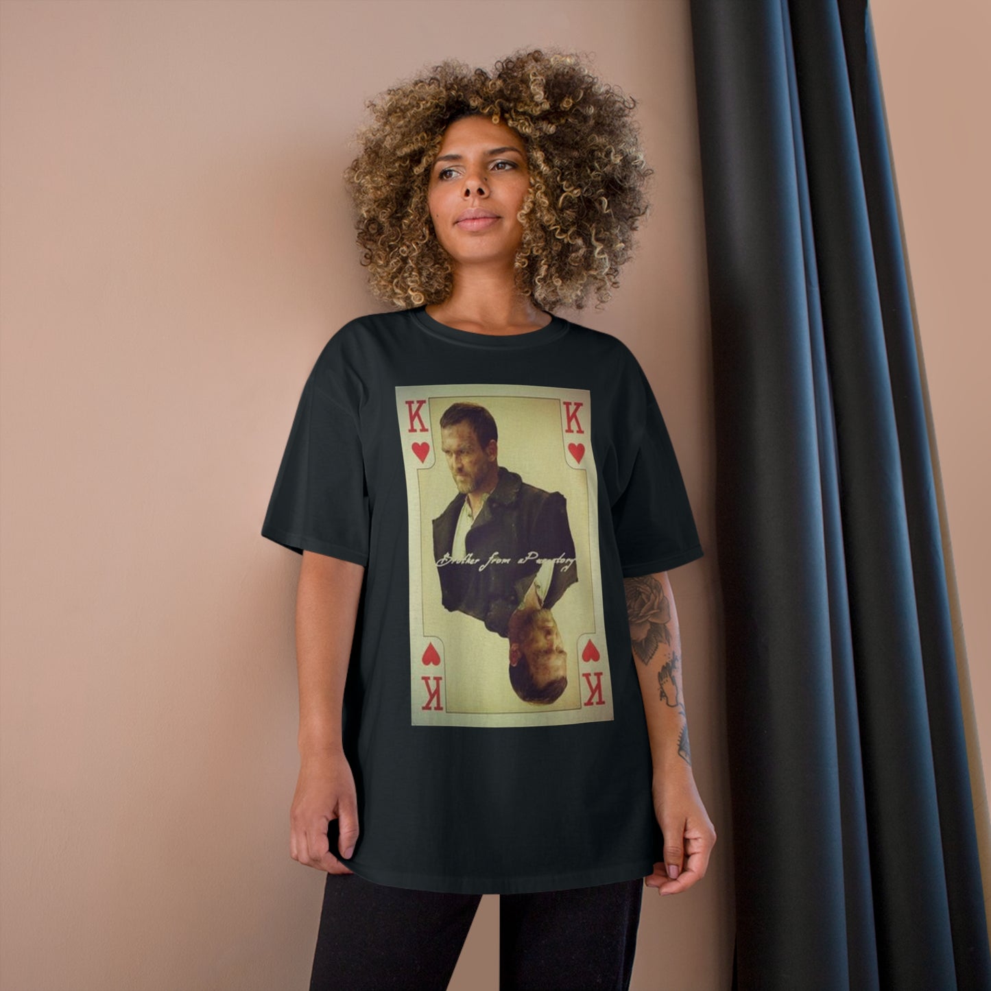 Supernatural Benny Playing Card, Champion T-Shirt